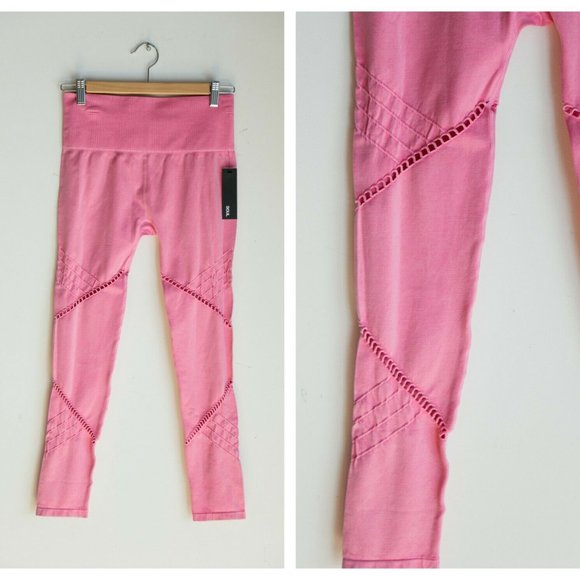 NWT Soul Cycle Seamless Moto Leggings Candy Pink M